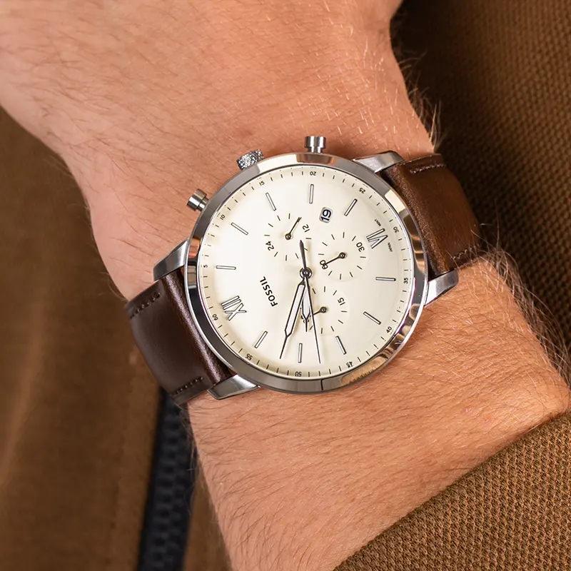 Fossil Neutra Chronograph Cream Dial Men’s Watch | FS5380